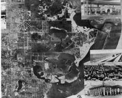 Aerial view of St. Petersburg, with various city scenes in pictures along side of photo. 1920. Aerial view of St. Petersburg, with various city scenes in pictures along side of photo. 1920.